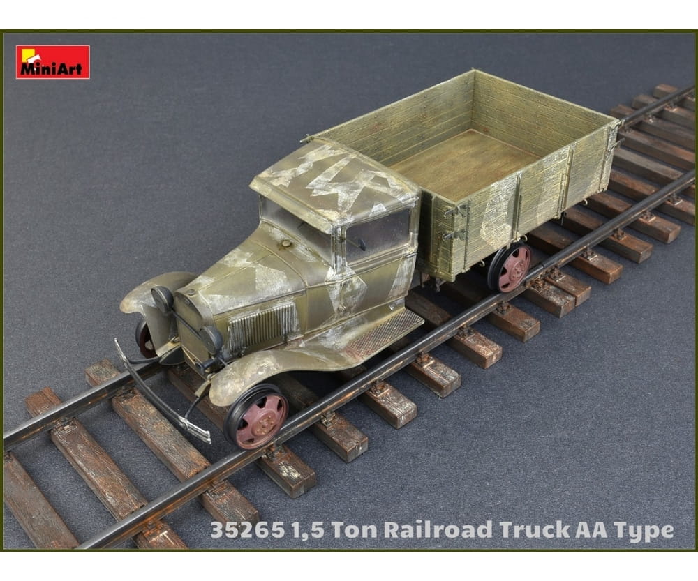 MiniArt 1:35 1,5to Schienen-LKW AA Ty Plastik Modellbausatz