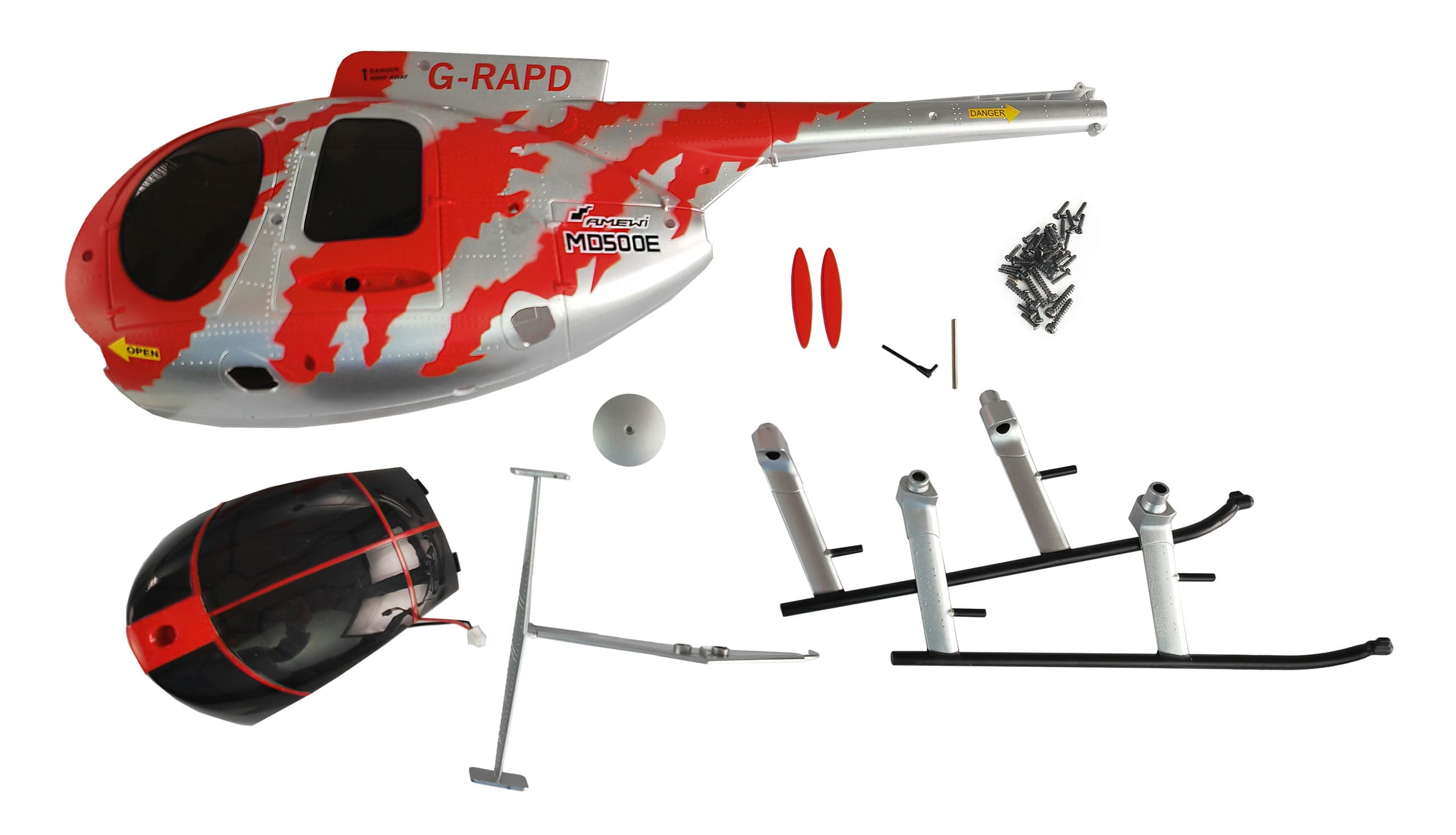 Amewi Rumpf MD500E Zivil - RC-Zubehoer