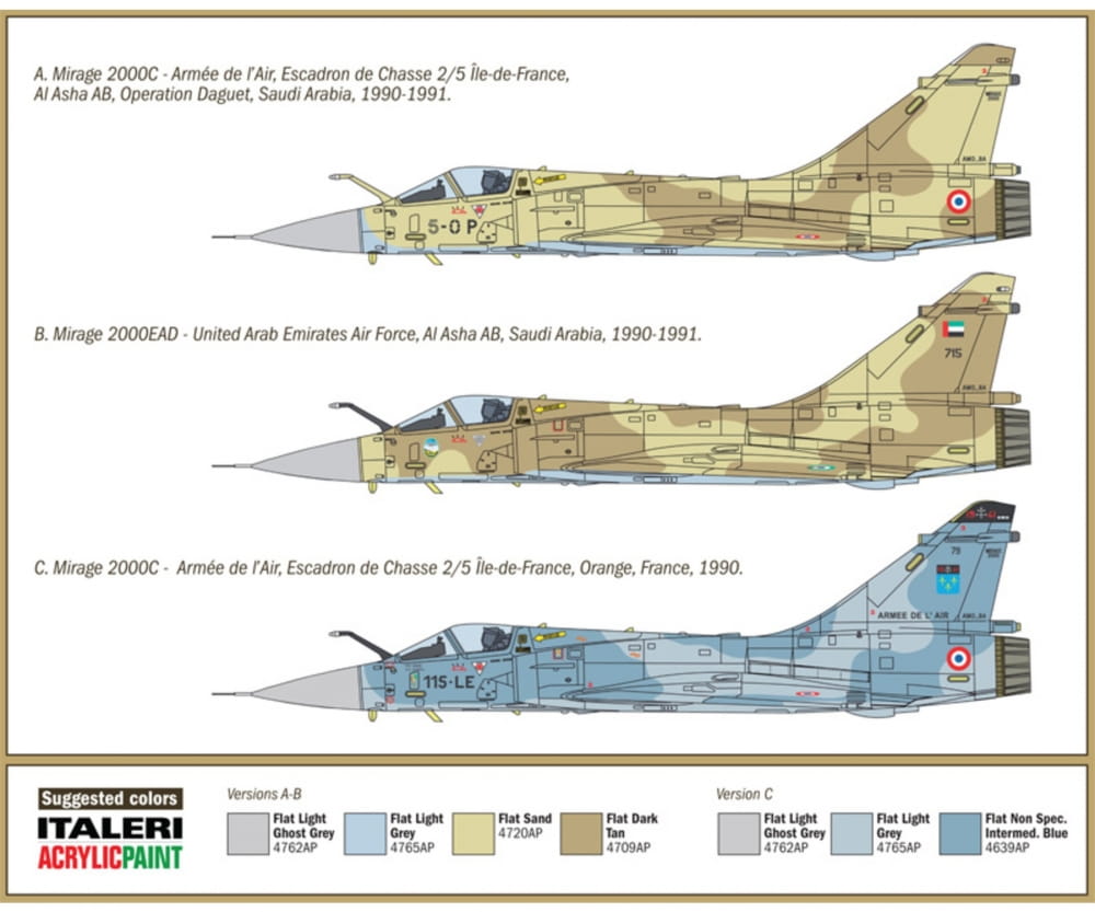 Italeri 1:72 MIRAGE 2000C