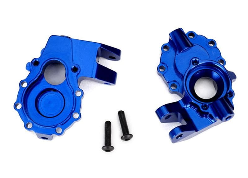 Traxxas Portal-Gehäuse innen vorn Alu blau