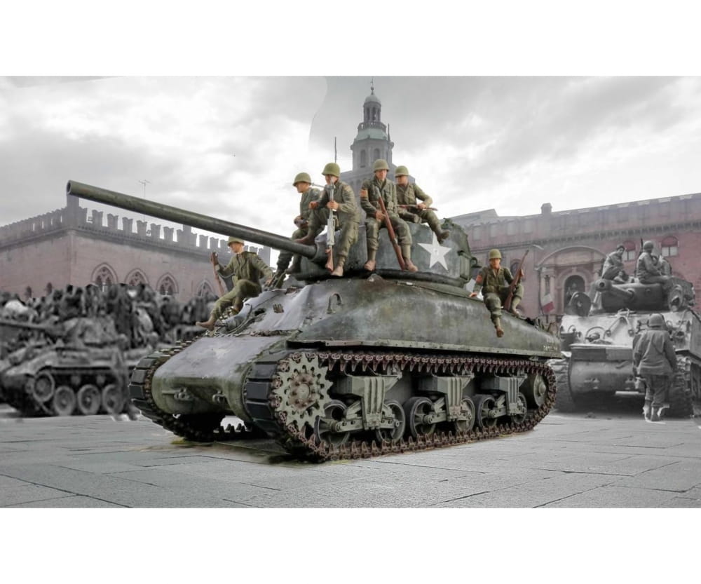 Italeri 1:35 M4A1 Sherman with U.S. Infantry
