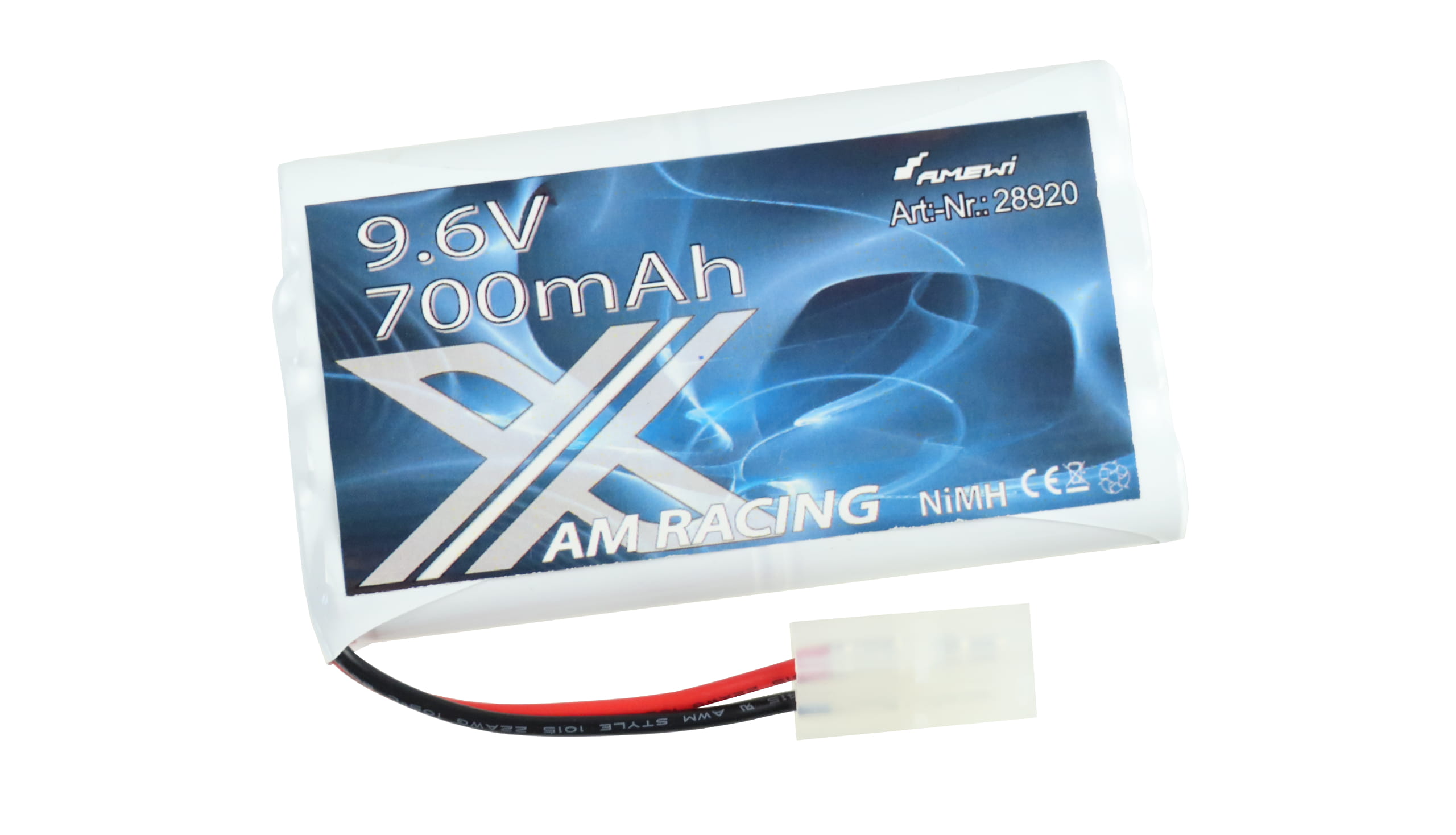 Batería Para Vehículo RC Batería Recargable Ni-MH De 9,6 V Y 700 MAh Para El Coche RC Crazy Crawler 1:10 De Amewi, Con Conector Mini Tamiya, Modelo 28905 Batería Para Vehículo RC Batería Recargable Ni-MH De 9,6 V Y 700 MAh Para El Coche RC Crazy Crawler 1:10 De Amewi, Con Conector Mini Tamiya, Modelo 28905