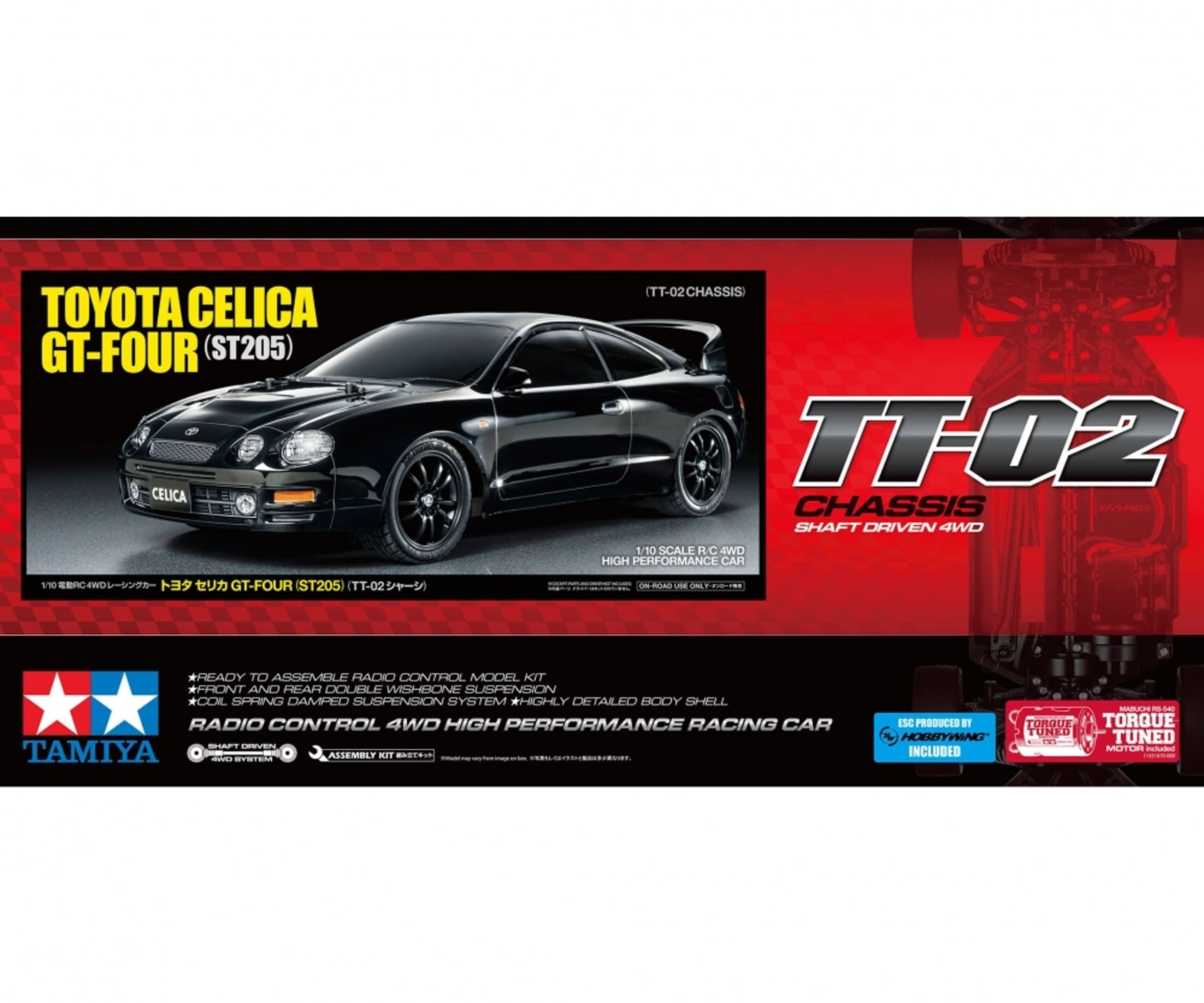 Tamiya 1_10 RC Toyota Celica GT-Four ST205 TT-02 - RC-Zubehoer