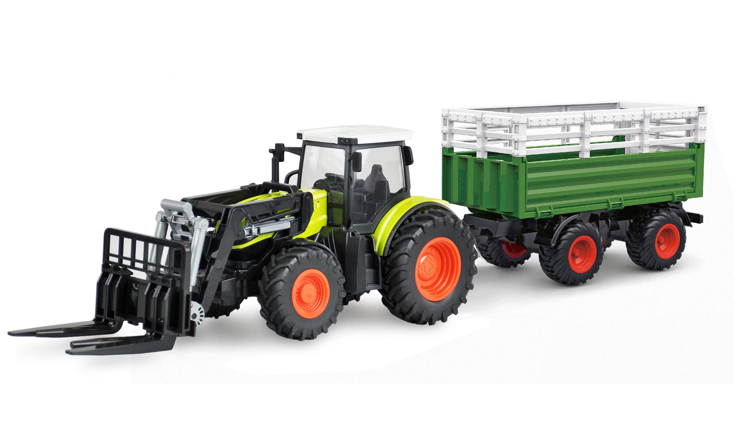 Amewi RC Traktor mit XL-Zubehörpaket 1:24 RTR grün Amewi RC Traktor mit XL-Zubehoerpaket 1_24 RTR gruen - RC-Zubehoer