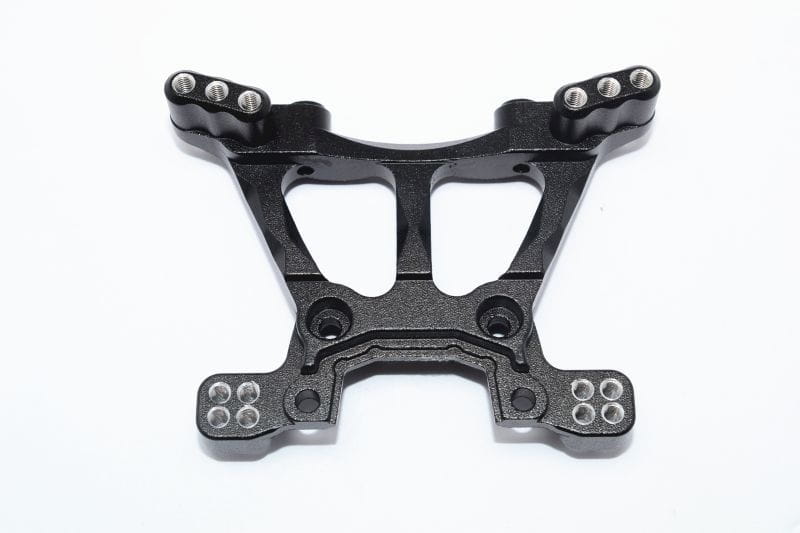 GPM Alu Daempfersteher vorn eloxiert schwarz fuer Traxxas Slash_Rally_Stampede 4x4 - RC-Zubehoer