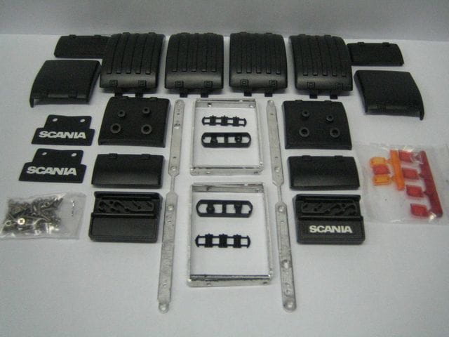 Wedico SCANIA Kotfluegel_ Doppel-Hinterachse - RC-Zubehoer