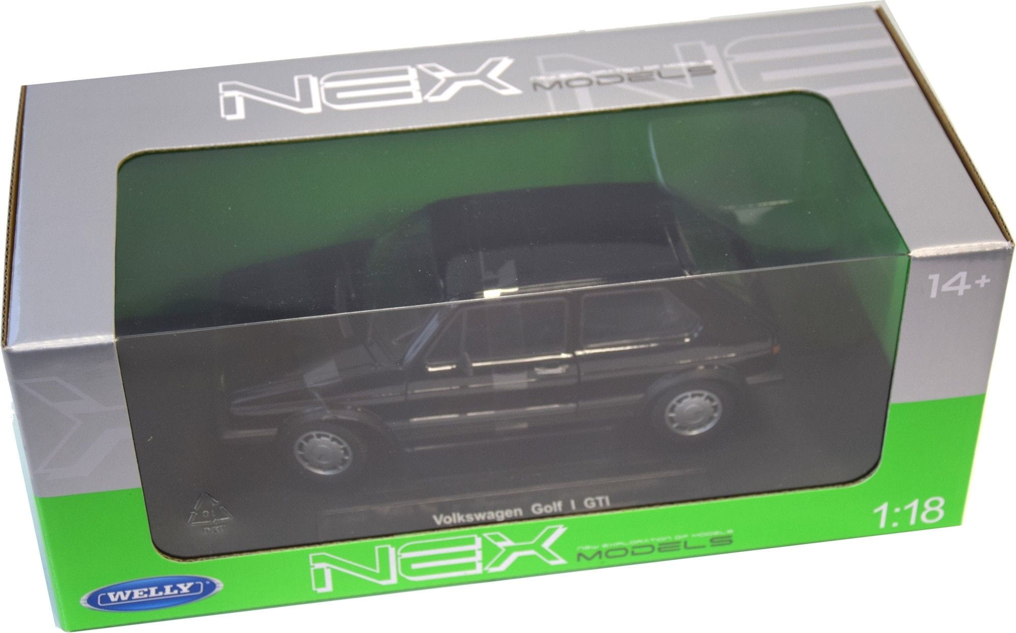 Welly Modellauto 1:18 VW Golf 1 GTI Schwarz