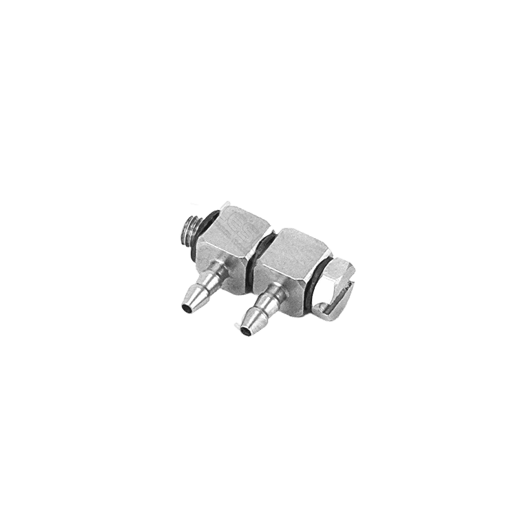 Lesu Hydraulik Doppel-Nippel Winkel M3 für 2,5/1,5mm Schlauch