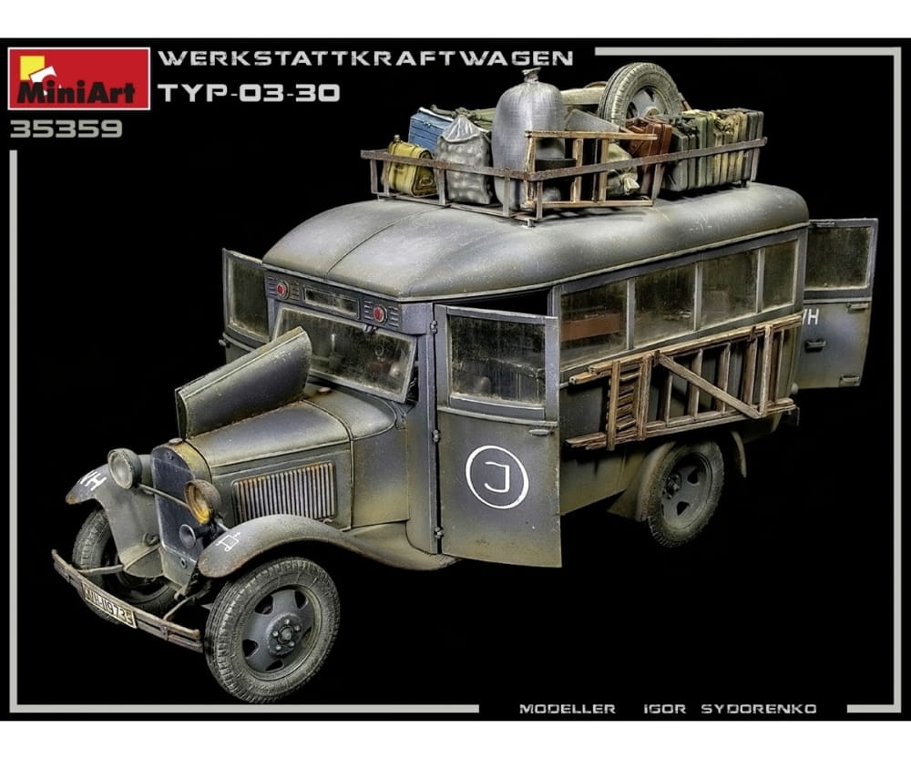 Plastikmodellbau von Miniart 1-35 dt werkstattkraftwag typ 03 3