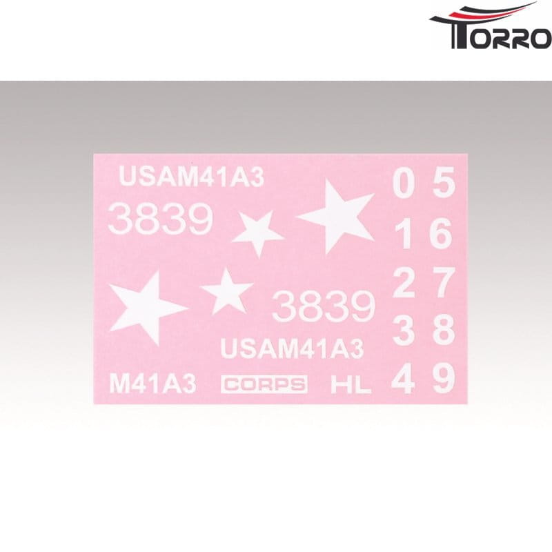 Torro Panzer  M41 Walker Bulldog - Ersatzteil - Aufkleber-Set / Decals