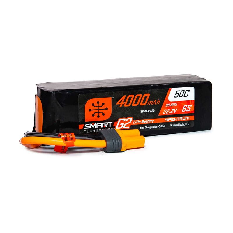 Spektrum Lipo Akku 4000mAh 6S 22,2V Smart G2 50C IC5 Spektrum Lipo Akku 4000mAh 6S 22,2V Smart G2 50C IC5