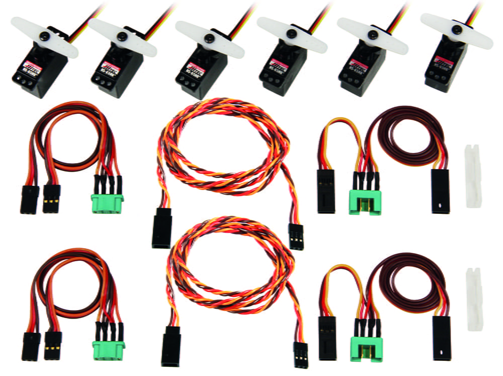 Multiplex Servo Set mit Kabelsatz M6/UNI LENTUS (komplett) Multiplex Servo Set mit Kabelsatz M6/UNI LENTUS (komplett)
