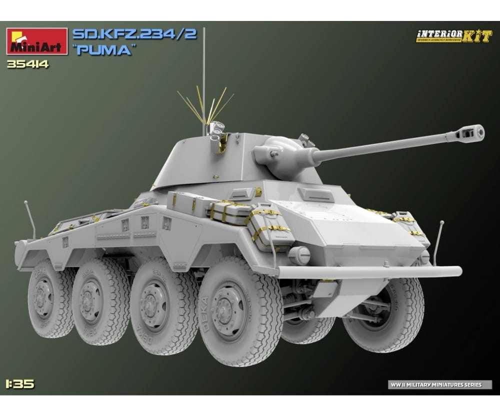 MiniArt 1_35 Sd_Kfz.234_2 Puma Interior Kit Plastik Modellbausatz - RC-Zubehoer