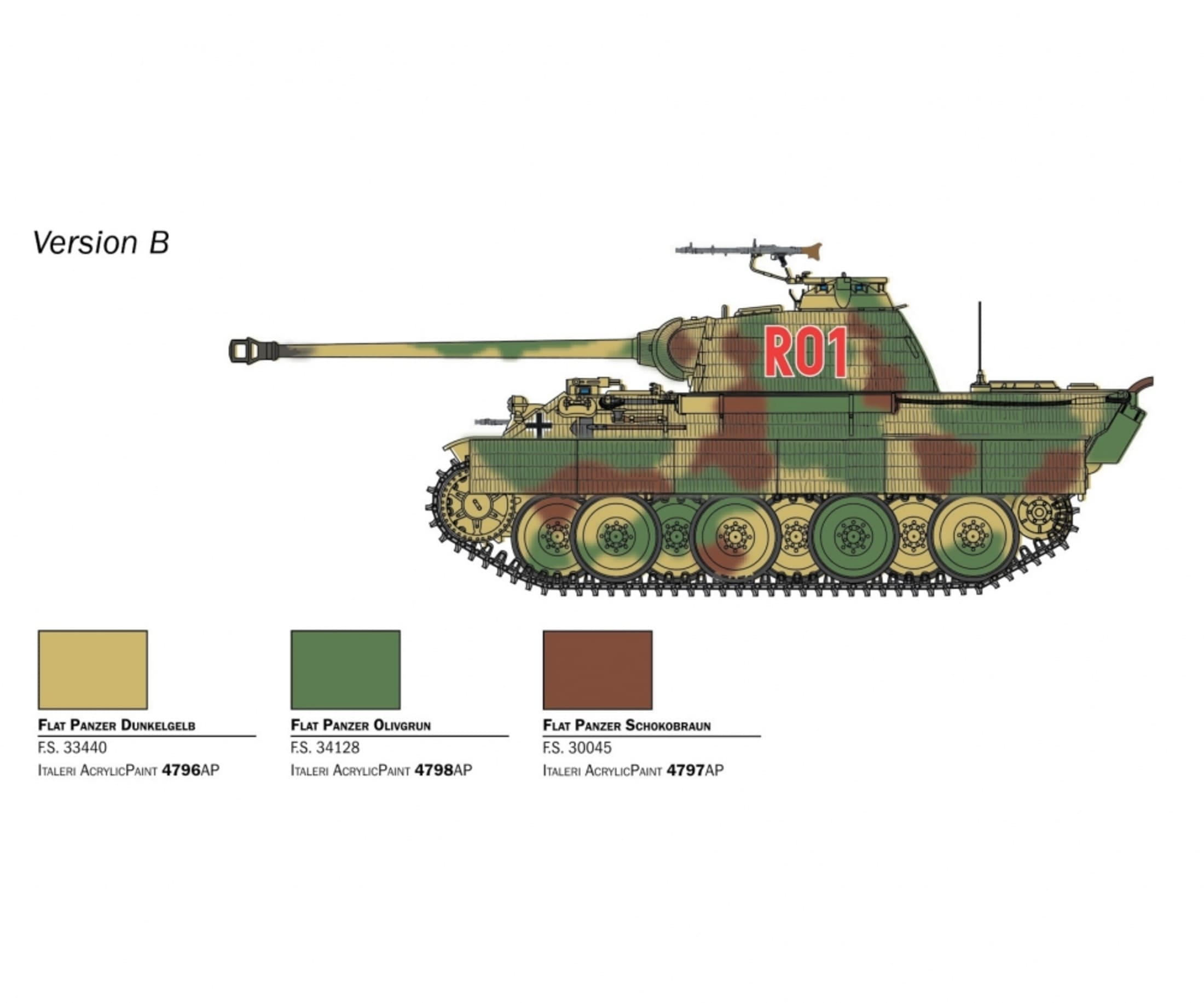 Plastikmodellbau von Italeri 1 56 sd kfz 171 panther ausf a