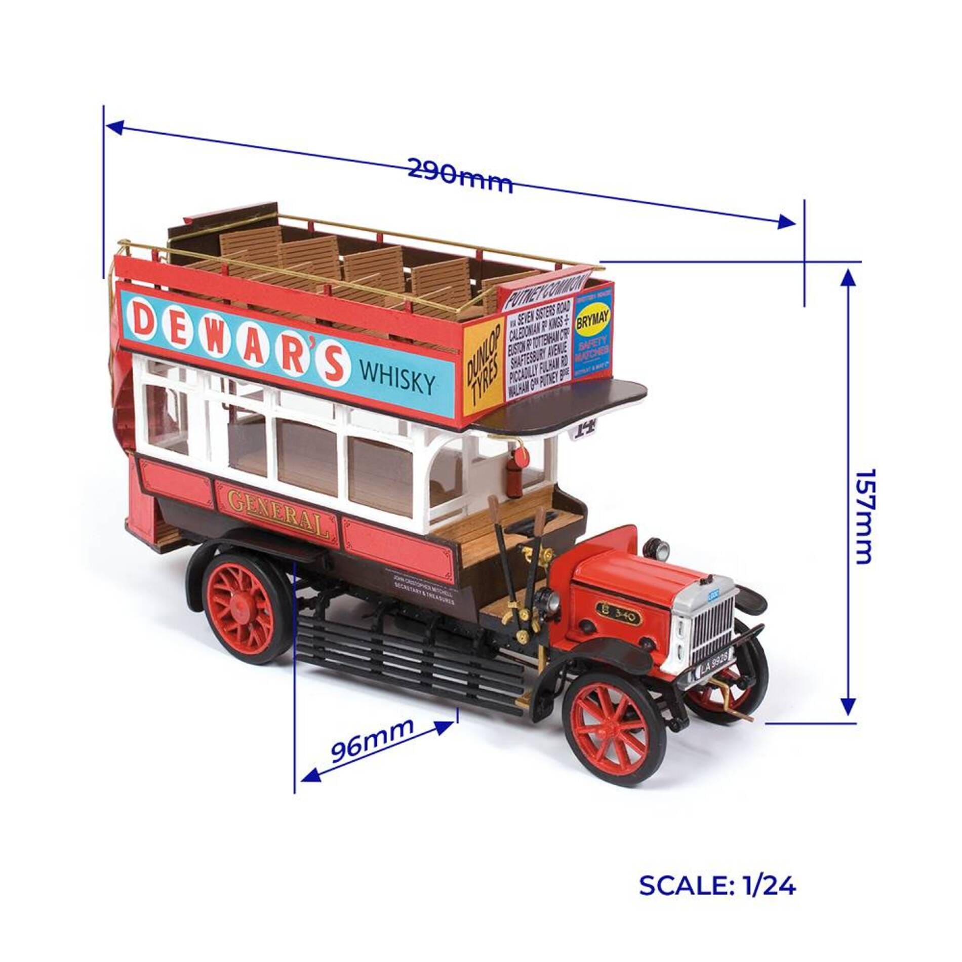 AEC BUS B-Type Standmodellbausatz 1_32 - Modellzubehoer