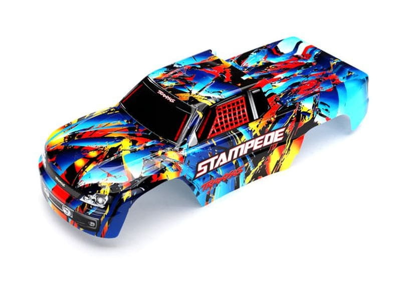 Traxxas Karosserie Stampede Rock n' Roll _lackiert mit Decals_ - RC-Zubehoer