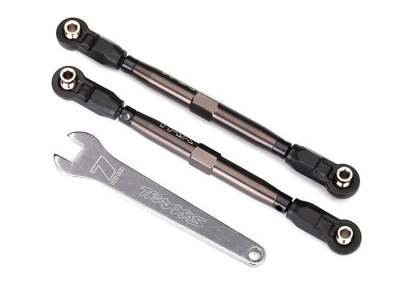 Traxxas Toe-Links vorn UDR TUBES Dunkel-Tiatnium eloxiert Alu _2_ - RC-Zubehoer