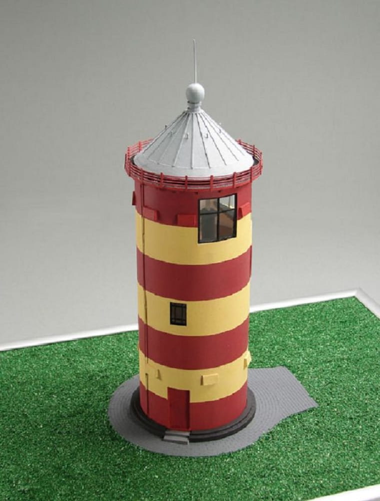 Shipyard Leuchtturm Pilsumer Lighthouse Germany 1891 1:72 Laser Kartonbausatz
