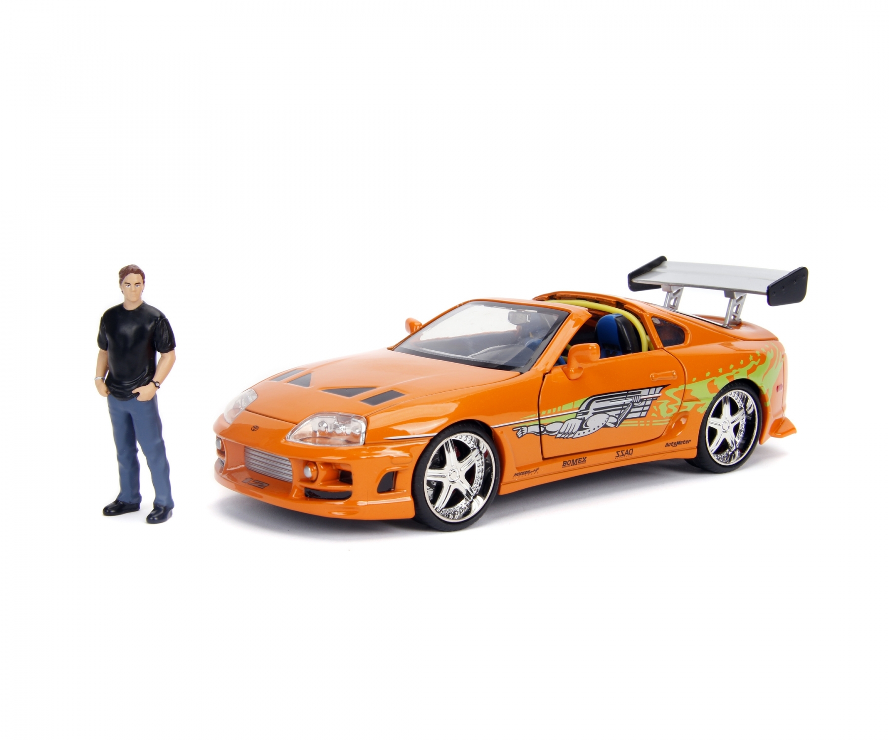 Jadatoys Toyota Supra 1995 Fast and Furious 1:24 Modellauto mit Figur Brian