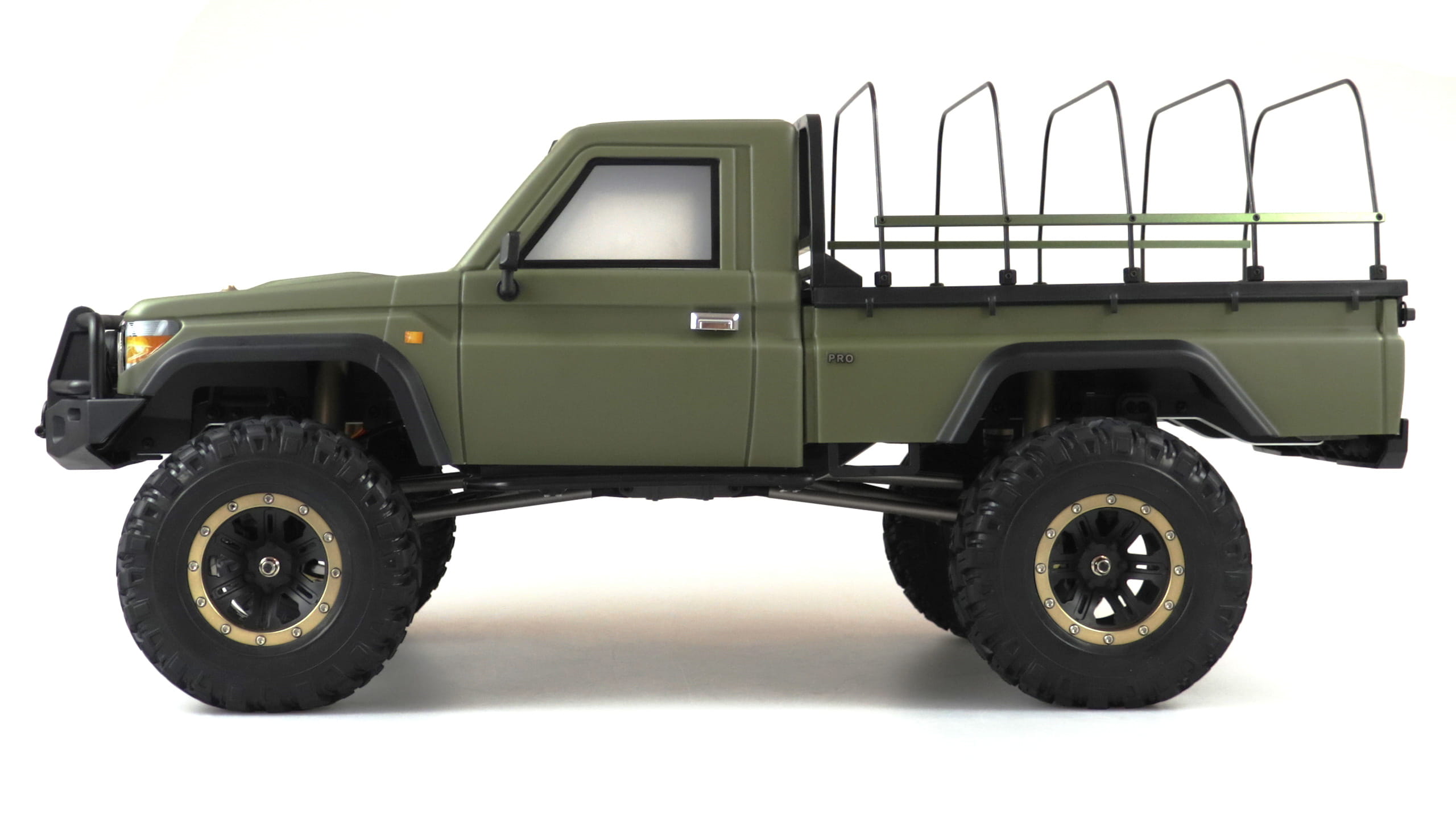 Amewi RC Scale Crawler AMXRock RCX8BS Pick-Up 1:8, RTR Militär grün