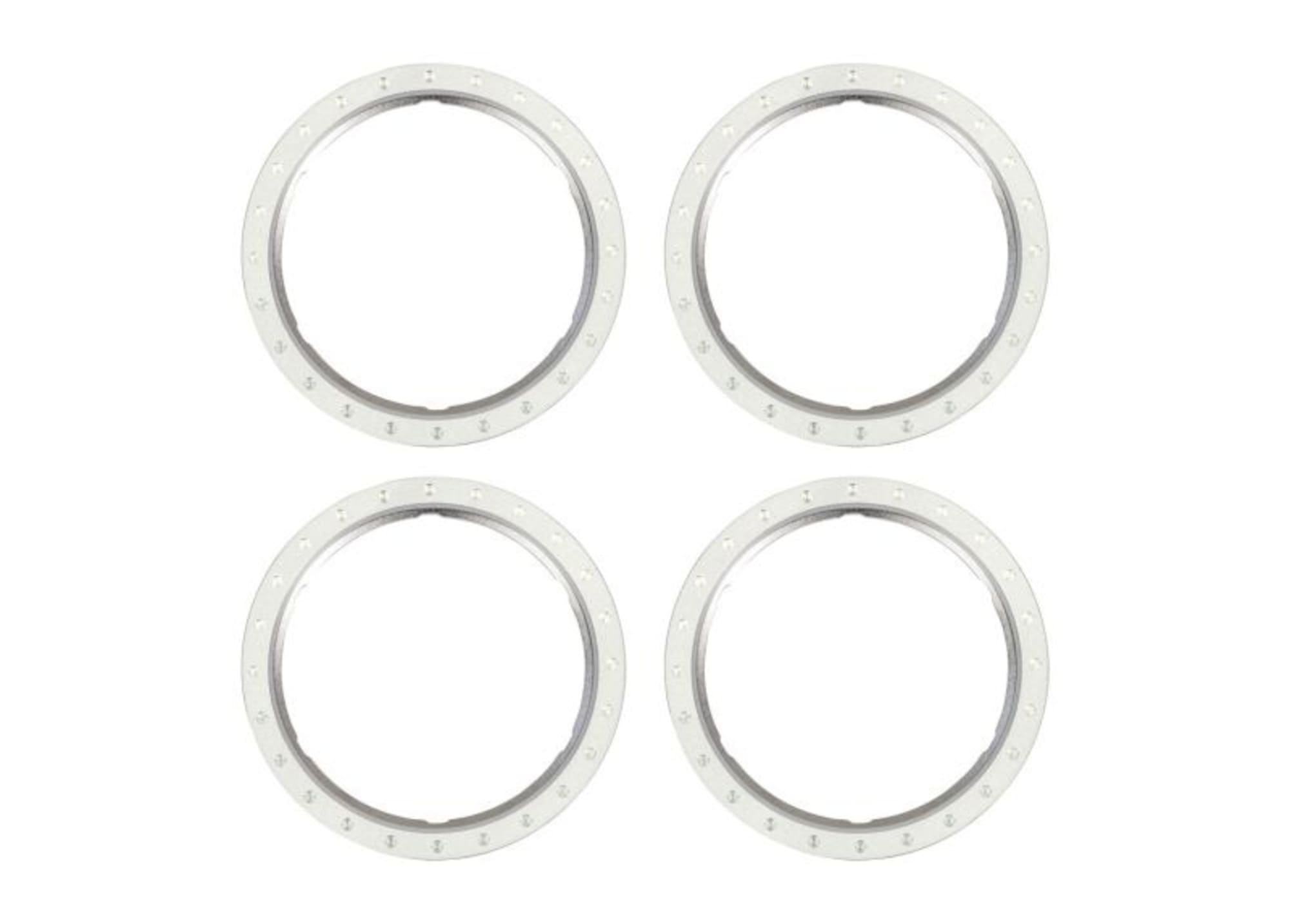 Traxxas Pro Scale Beadlock Ringe Aluminium silber _4_ fuer RC Modelle