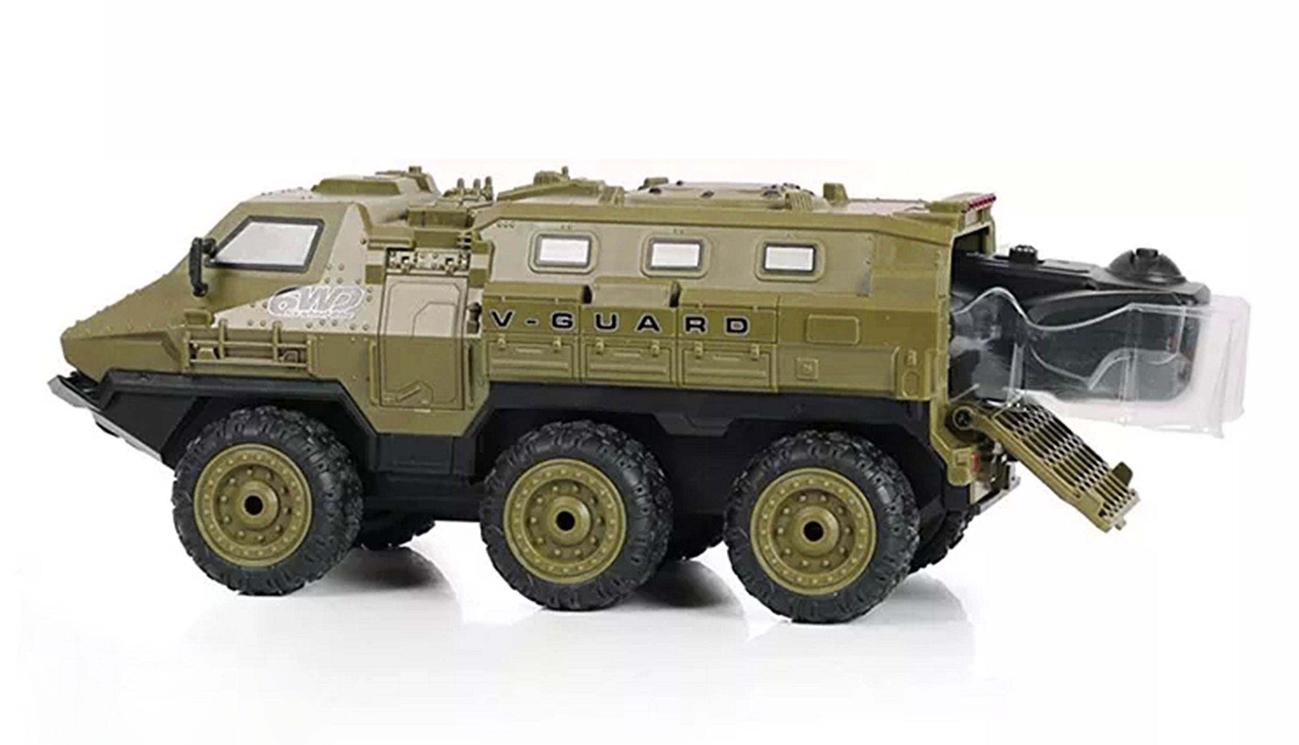 Amewi V-Guard gepanzertes Fahrzeug 6WD 1:16 RTR, olivgrün