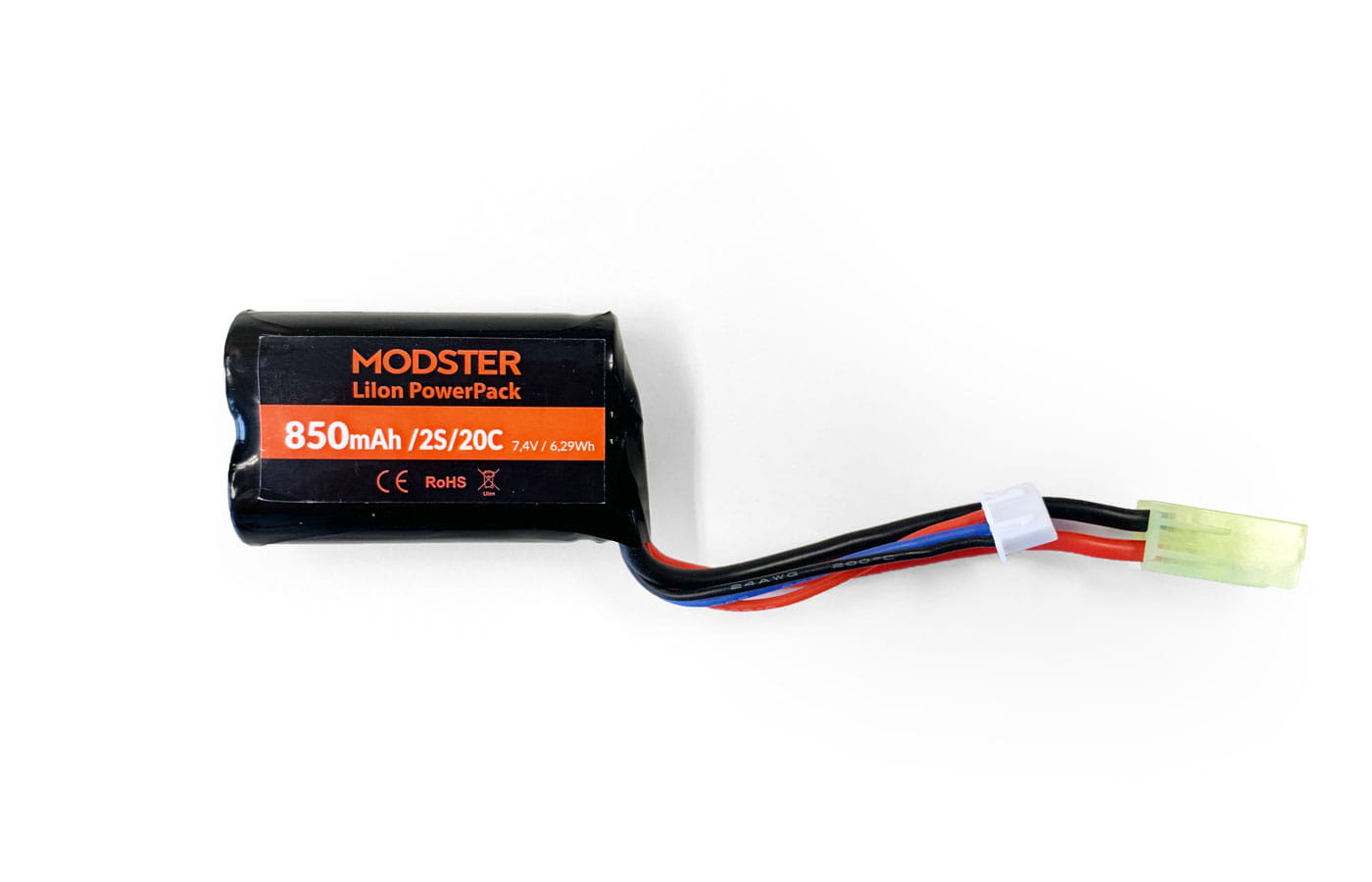 Modster LiIon Akku 2S 7_4V 850 mAh 20C Rookie_XGT - RC-Zubehoer