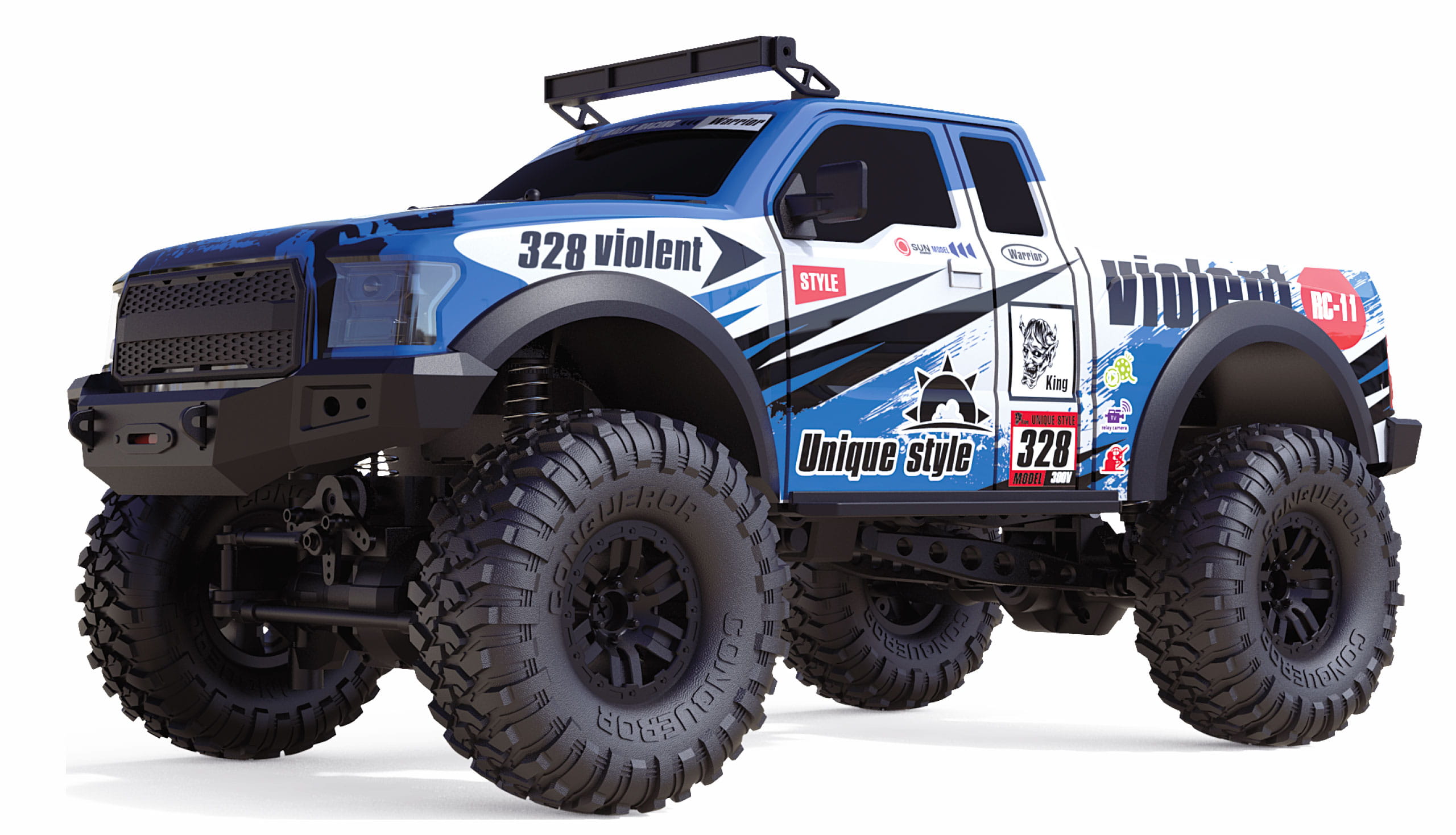 Amewi RC Race Crawler Dirt Climbing PickUp 4WD 1:10 RTR blau