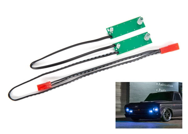 Traxxas Led Licht Set Vorn Komplett Blau Inklusive Kleinteile
