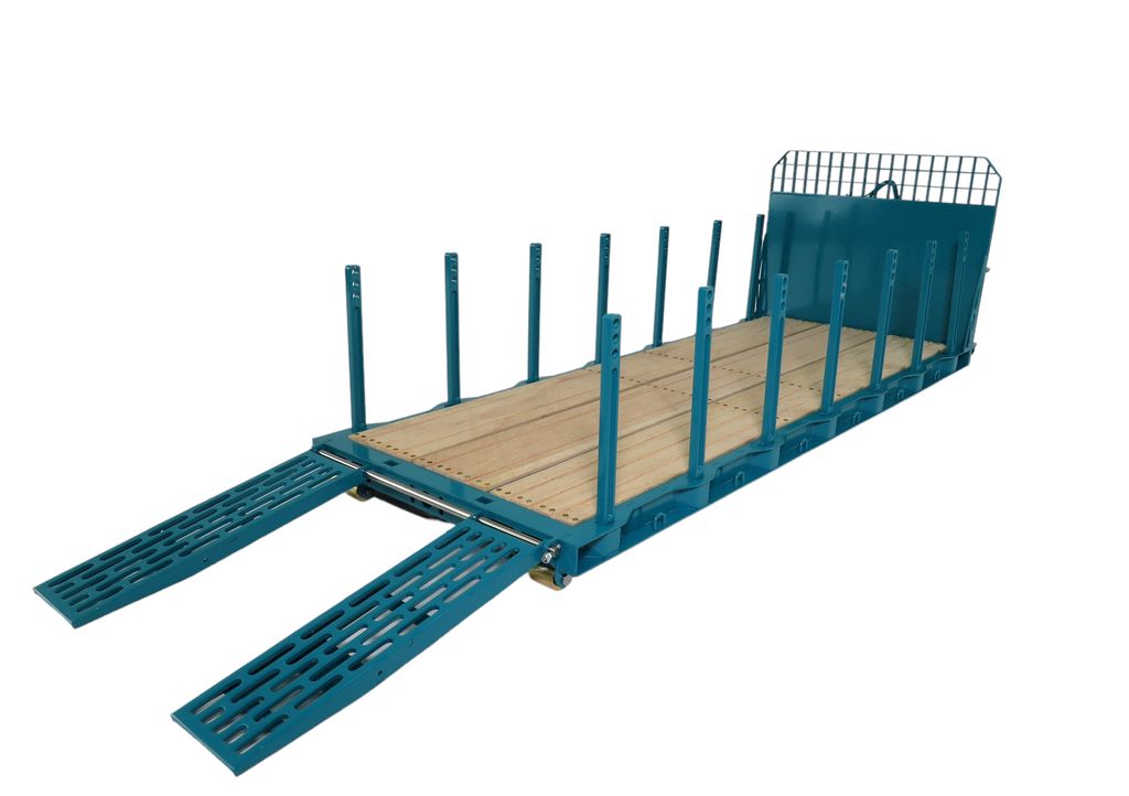 Lesu 1_14 Abroll-Flachbett-Aufbau mit Rampen und Rungen V2A - RC-Zubehoer