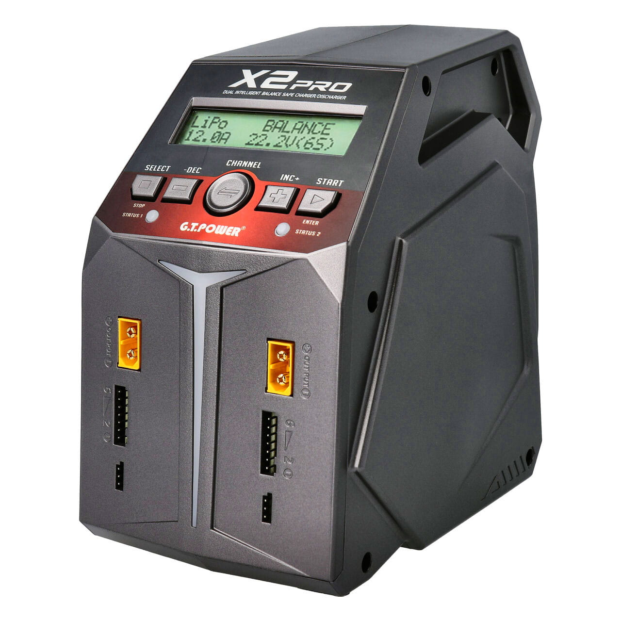 GT Hobbies Ladegeraet X2 Pro Lipo 1-6s 200W AC - RC-Zubehoer