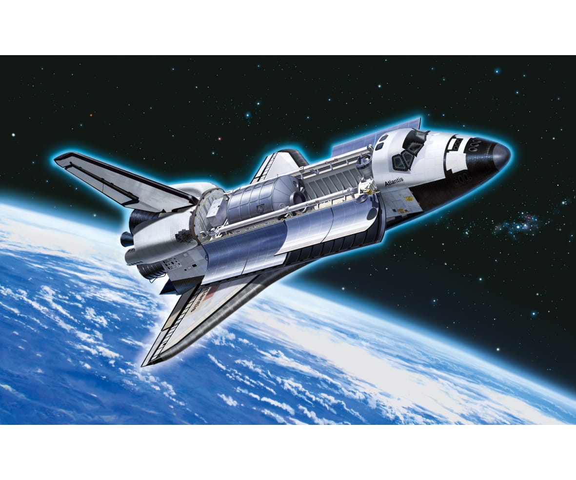 Tamiya 1_100 Space Shuttle Atlantis Modellbausatz_