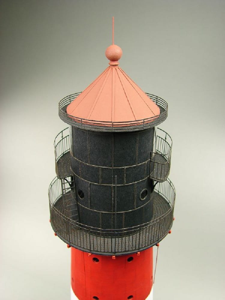 Shipyard Leuchtturm Westerheversand Lighthouse Germany 1906 1:72 Laser Kartonbausatz