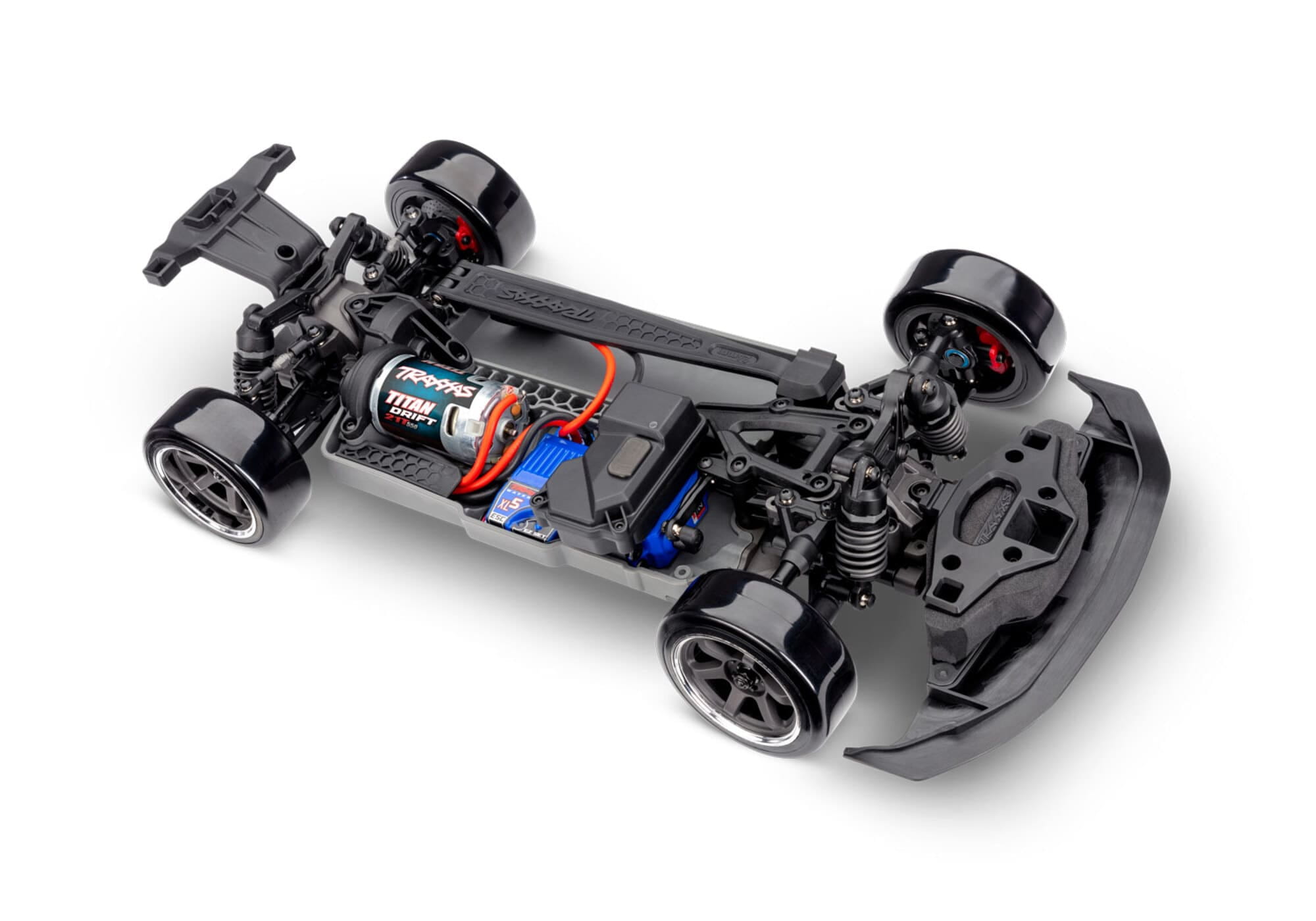 Traxxas 4-TEC Ford Mustang Drift rot 1_10 RTR Modell mit TSM Drift-Technologie und 2WD Antrieb
