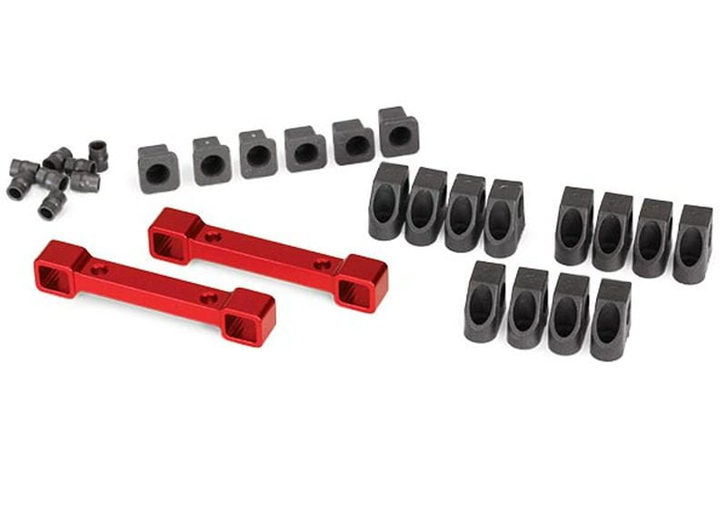 Traxxas Querlenkerhalter Alu rot v_h _ Inserts - RC-Zubehoer