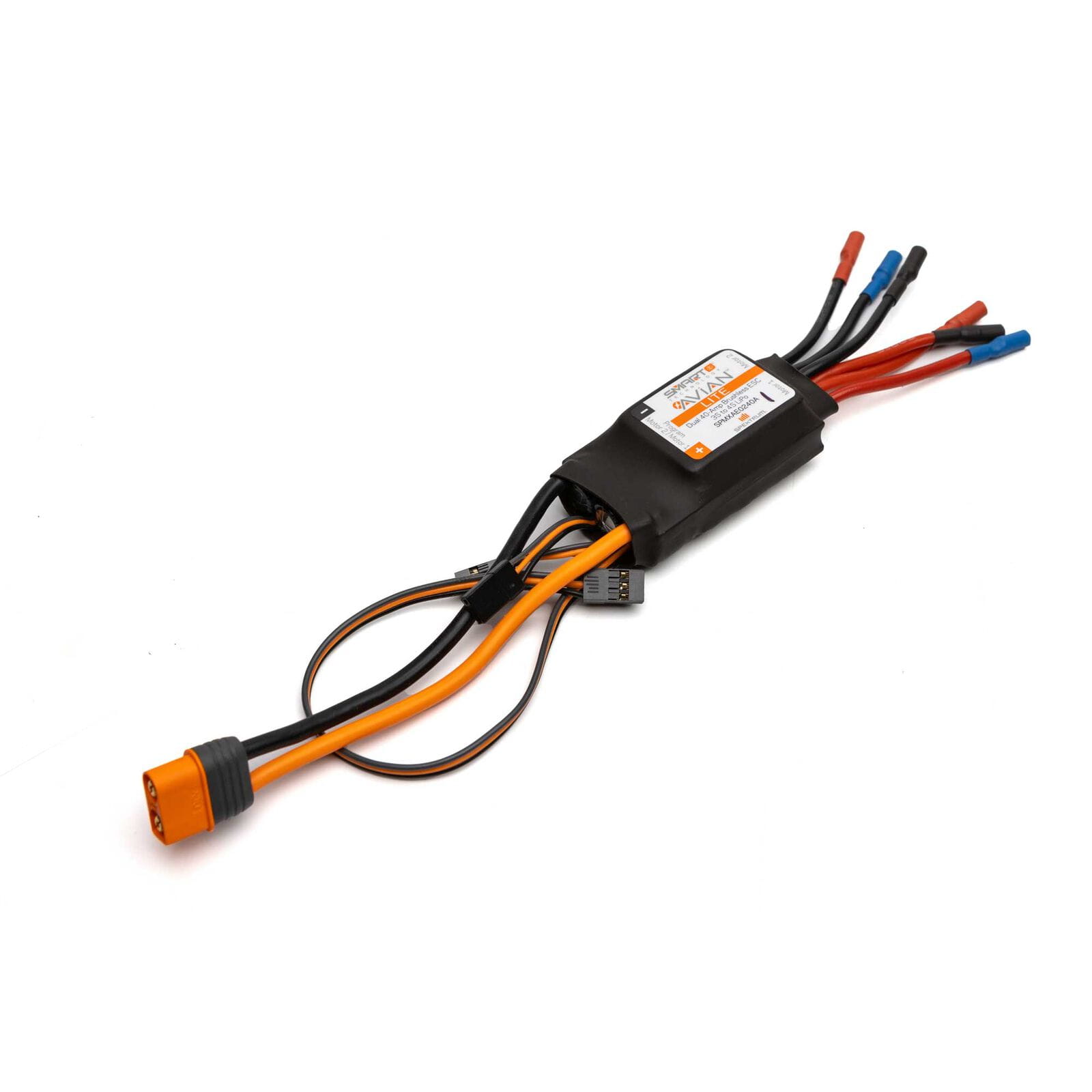 Spektrum Avian 40 Amp Dual Brushless Smart Lite ESC, 3S-4S Regler Spektrum Avian 40 Amp Dual Brushless Smart Lite ESC, 3S-4S Regler