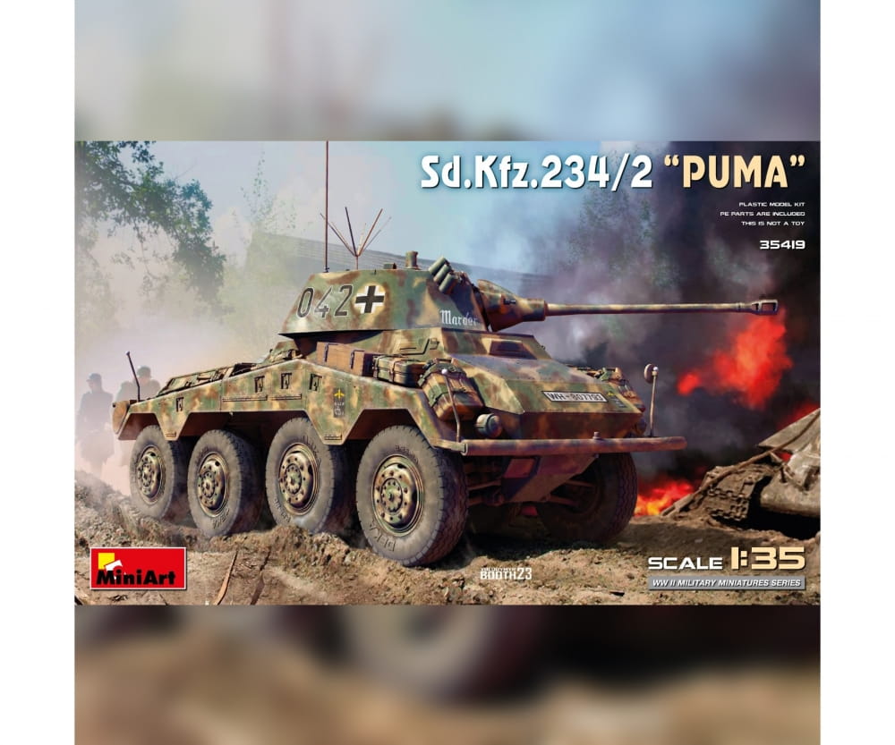 MiniArt 1_35 Sd_Kfz.234_2 Puma Plastik Modellbausatz - RC-Zubehoer
