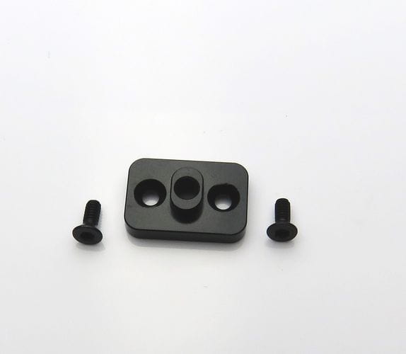 Lesu Halter Differenzial oben Alu schwarz 1_14 - RC-Zubehoer