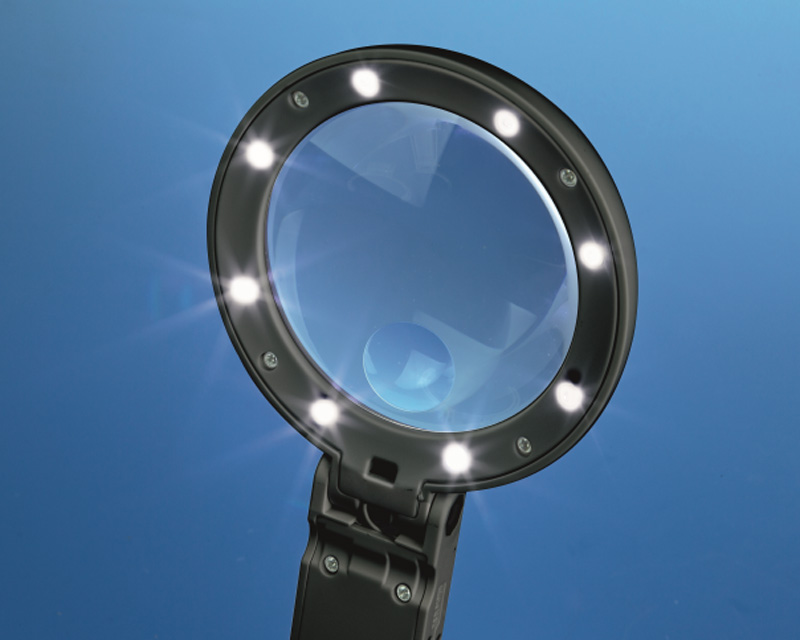 Krick LED-Handlupe 5x mit klappbaren Standfuss - RC-Zubehoer