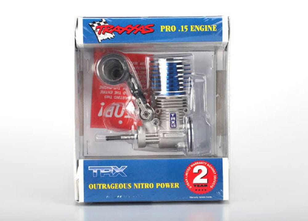 Traxxas Verbrenner Motor TRX PRO 15 W/O PS W/LONG CRAN Traxxas Verbrenner Motor TRX PRO 15 W_O PS W_LONG CRAN - RC-Zubehoer
