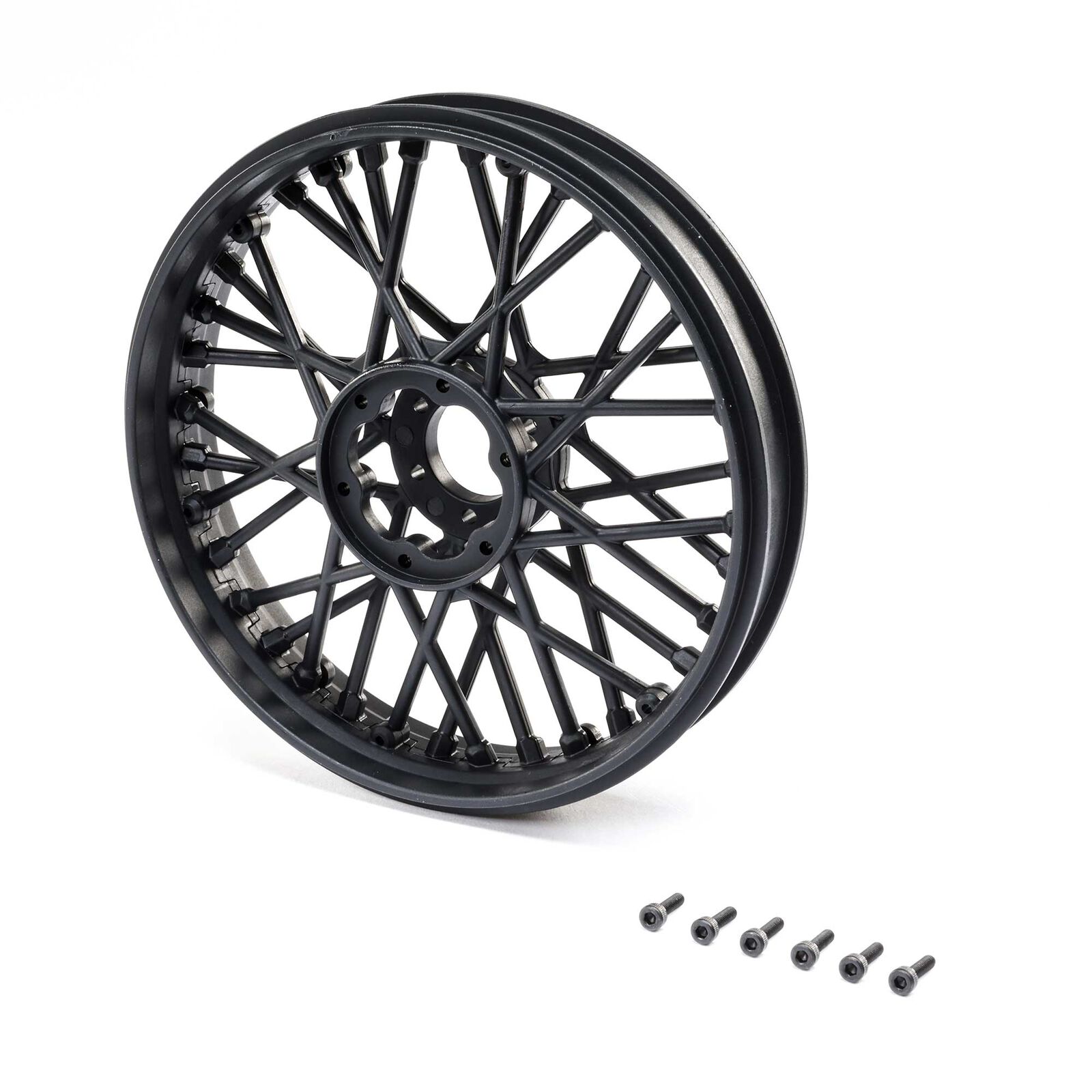 Losi Front Wheel Set Black_ Motorrad Promoto-MX - RC-Zubehoer