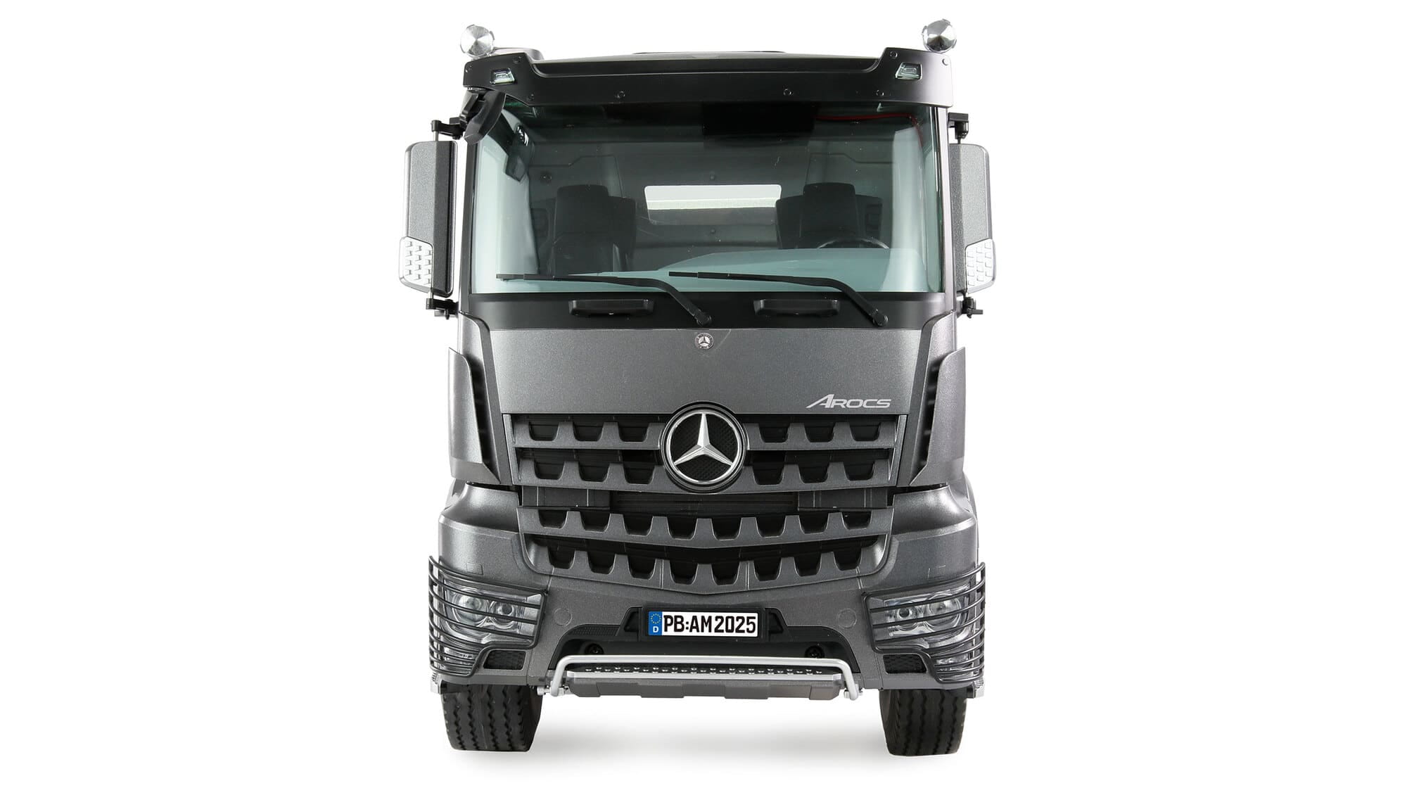 Amewi Mercedes-Benz Arocs 1_14 RTR 4x4 mit Kippauflieger aus Metall in Anthrazit