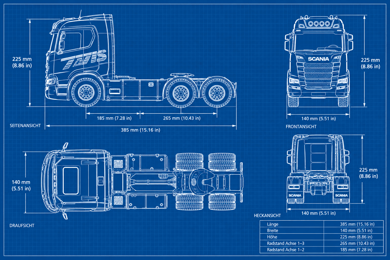 DF Models Scania 770 S RC LKW 1_18 mit Licht und Sound