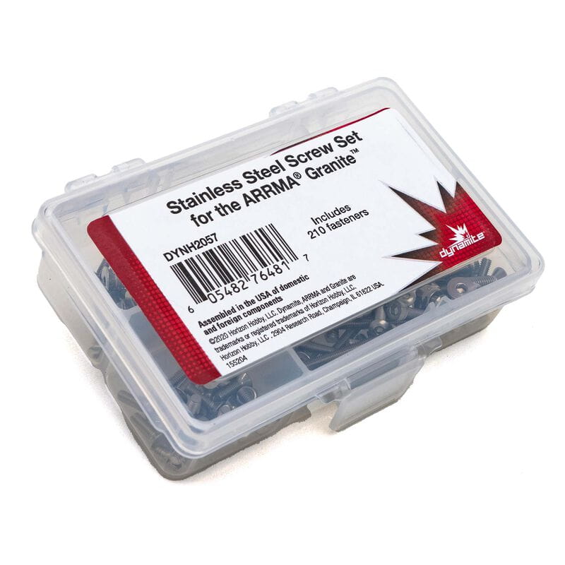 Dynamite Stainless Steel Screw Set_ Arrma Granite - RC-Zubehoer