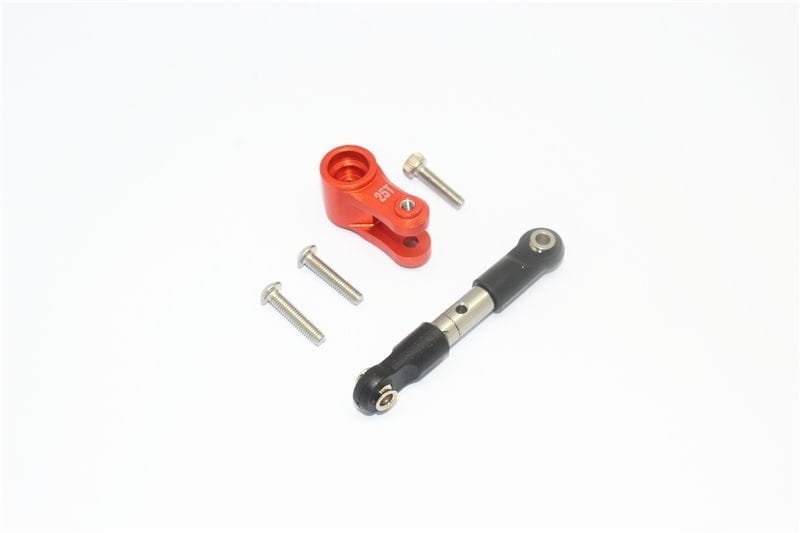 GPM Alu Servohorn 25T mit Lenkstange orange fuer Traxxas MAXX - RC-Zubehoer