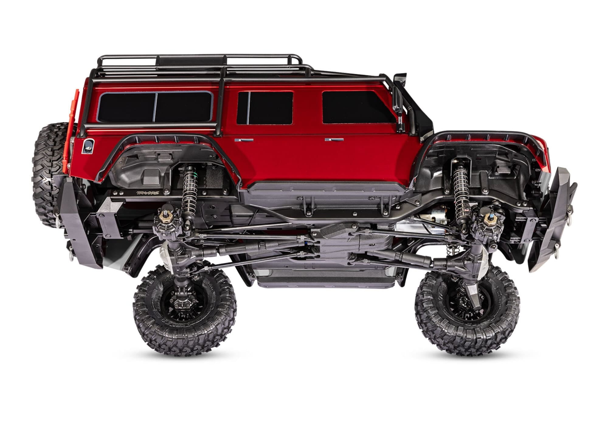 traxxas trx-4 lr defender 1 10 crawler rtr rot TRAXXAS TRX-4 LR Defender 1_10 Crawler RTR rot mit Portalachsen und T-Lock Sperrdifferentialen
