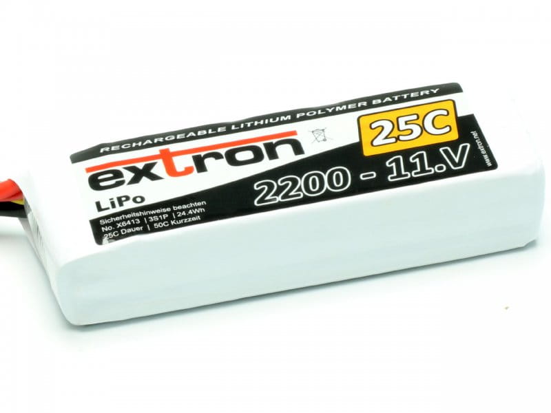 Extron LiPo Akku Extron X2 2200 - 11,1V (25C / 50C) Extron LiPo Akku Extron X2 2200 - 11_1V _25C _ 50C_ - RC-Zubehoer