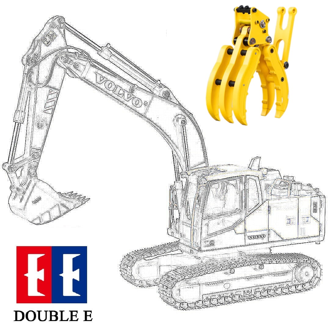 FM Double E Hobby Greifer für Bagger Volvo EC160E 1:14 FM Double E Hobby Greifer für Bagger Volvo EC160E 1:14