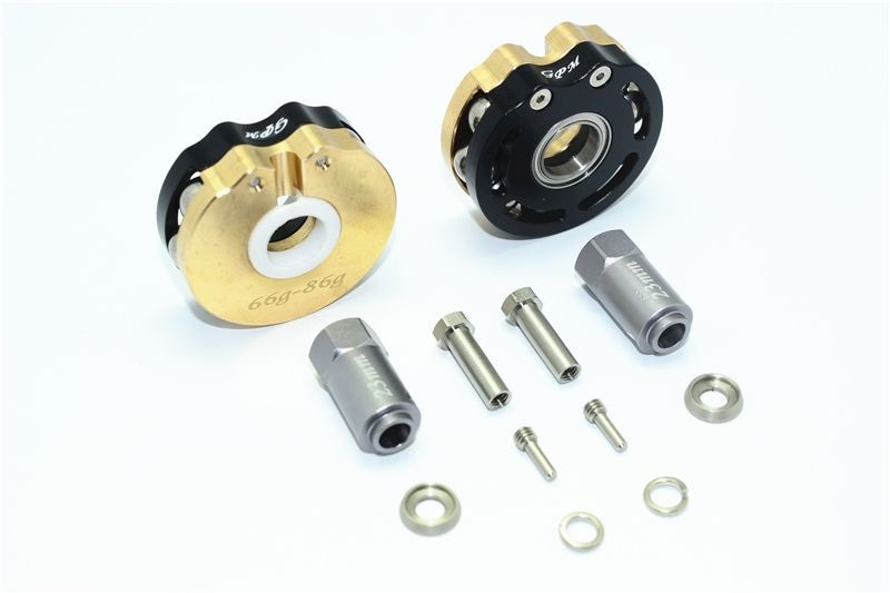 GPM Messing Radachsengewicht mit Hex +23mm (66-86g) für Traxxas TRX4 & 6