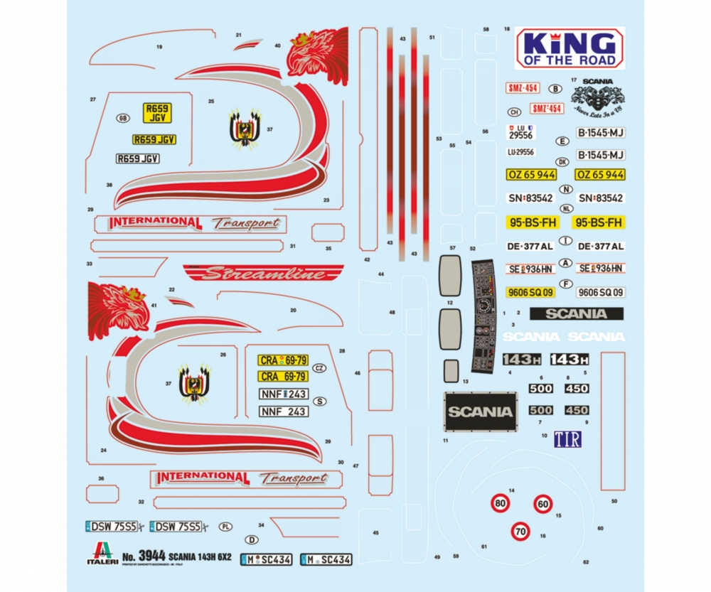 Italeri 1:24 Scania Streamline 143H 6x2